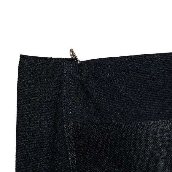 OPENING CEREMONY Women's Black Linen Mini Skirt Zipper front Sz Large - Picture 8 of 11